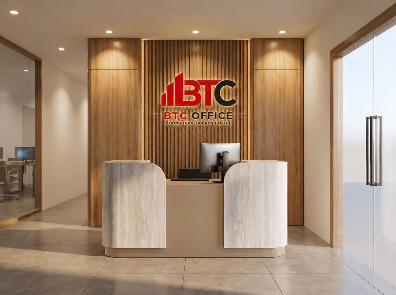 Sảnh lễ tân BTC OFFICE