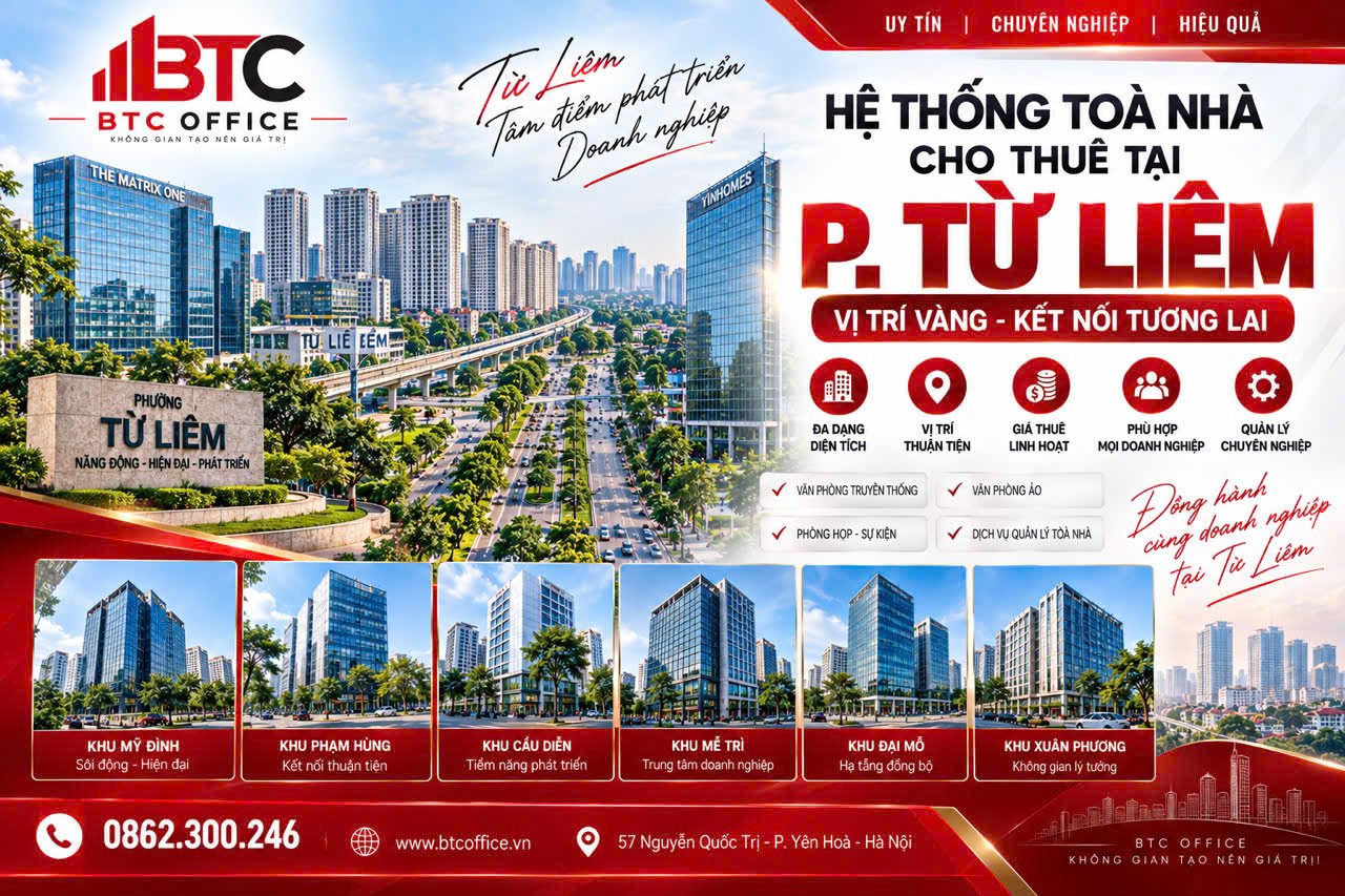 Tòa nhà cho thuê tại Từ Liêm